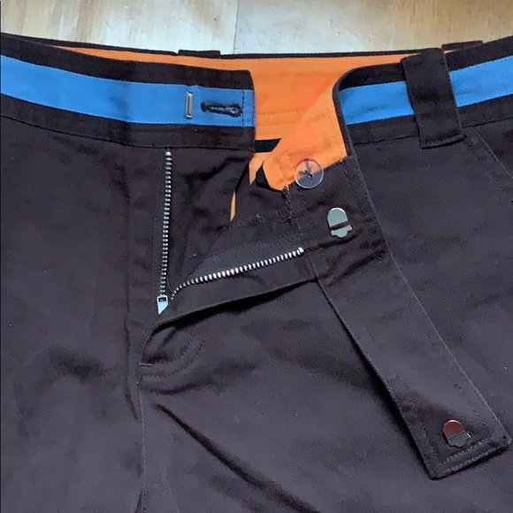 Tory Burch Brown and Blue Cotton Shorts 12 - Picture 6 of 11